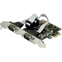 Value PCI-Express Kaart, Serieel RS232, D-Sub 9, 2 Poorts
