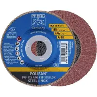 PFERD TOOLS 67644115 PFF 115 A 40 PSF STEELOX Lamellenschijf Diameter 115 mm Boordiameter 22.23 mm Korrelgrootte (num) 40 RVS, Staal 10 stuk(s)