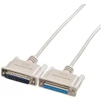 Roline RS232 kabel D25 M/F, 9 m