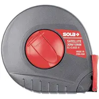 Sola Stalen meetband 10mtr Satellite ST10, Staal, kunstst. huis wit EG-Klasse 2 SB - 50055701 - 50055701