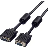 Roline High Quality Kabel met ferrietkernen + DDC, HD15M/M, 15pins, 3 m