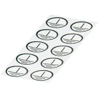 Phoenix Contact 0806767 ETS-E ETS-E - Sticker Wit, Zwart (Ø) 16 mm Inhoud: 100 stuk(s)