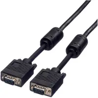 Roline SVGA kabel HD15 M/M met ferrietkern, 6 m