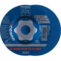 PFERD TOOLS 64186125 Cc-Grind-Solid Sg Inox Afbraamschijf gebogen Diameter 125 mm Boordiameter 22.23 mm 10 stuk(s)