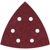 Wolfcraft 1787000 Deltaschuurpapierset Met klittenband, Geperforeerd Korrelgrootte (num) 60, 120, 240 Hoekmaat 105 mm 20 stuk(s)