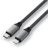 Satechi ST-TCL10M USB-kabel USB 2.0 USB-C stekker, Apple Lightning stekker 0.25 m Antraciet