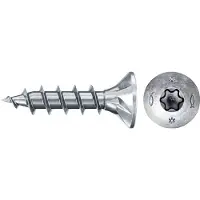 Fischer 670255 Power-Fast II Spaanplaatschroef 4.5 mm 25 mm T-profiel Staal Galvanisch verzinkt 500 stuk(s)