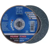 PFERD TOOLS 67784150 PFC 150 Z 40 SG POWER STEELOX Lamellenschijf Diameter 150 mm Boordiameter 22.23 mm Korrelgrootte (num) 40 RVS, Staal 10 stuk(s)
