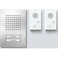 Siedle&Söhne SIEDLE & SÖHNE Audio-set SET CLAB 850-2 E/W, Siedle Classic, roestvrij staal/wit