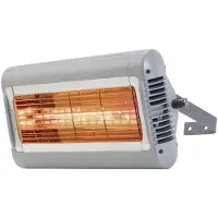 Tansun Sorrento infrarood terrasverwarmer, 2000W, 12 m², zilver