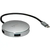 Roline USB 3.2 Gen 1 hub, rond, 4-voudig, type C aansluitkabel