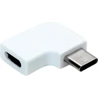 Roline USB-C naar USB-C adapter - haaks naar links/rechts - USB3.2 (tot 10 Gbit/s) - PD tot 20V/5A / wit