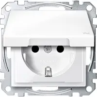 Merten MEG2414-0319 Wandcontactdoos System M Polar-wit 1 stuk(s)