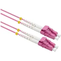 Value F.O. Kabel 50/125µm OM4, LC/LC, low-Loss connector , LSOH, violet, 7 m