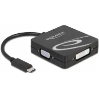 DeLOCK USB Type-C adapter for a VGA, DVI, HDMI or DisplayPort monitor