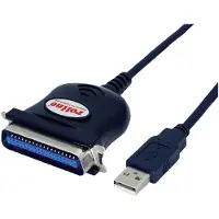 Roline USB converter kabel USB naar IEEE 1284, zwart, 1,8 m