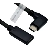 Roline Type C Video Kabel, USB-C (DP Alt Mode) Extension Kabel C-C, M/F, zwart, 2 m
