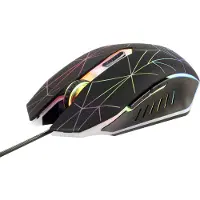 Renkforce RF-GM-120 Bedrade Gaming Muis Verlicht Zwart (Bedraad), Muis, Zwart