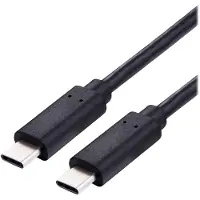 Value USB-C kabel | verguld | USB2.0 | PD 100W | zwart | 1 meter