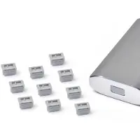 Smartkeeper Mini Display Port Mini Blocker grijs 10 stuks., Beveiliging van notebooks, Grijs