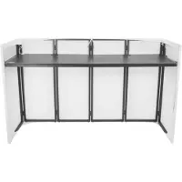 Omnitronic Large Mobile DJ Stand Mobiele DJ-tafel Aluminium, Textiel