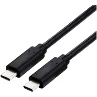 Value USB4 Gen2x2 kabel, Type-C naar Type-C, recht/recht, 4K UHD-1, 20 Gbit/s, 100W, zwart, 2 meter