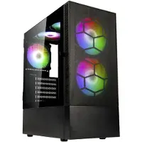 Kolink OBSERVATORY MX, Midi-toren, PC-behuizing, Zwart, ATX, Micro ATX, Mini-ITX, Staal, Gehard glas, Gaming