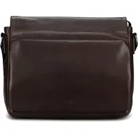 JOST Bags London Messenger Leder 34 cm Laptopvak bruin