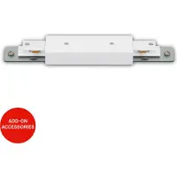 Briloner Rail - Railverlichting Verlengelement - 230V stroomvoorziening railsysteem - 20.5 cm - wit