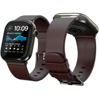 KEYBUDZ Artisan Leather Apple Watch Bandje Bruin