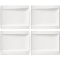 Villeroy & Boch Multipack Villeroy & Boch NewWave broodbord - Nieuw - 4 stuks, Bord, Wit