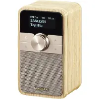 Sangean DDR-8 compacte houten DAB+ en FM radio met Bluetooth ontvangst, White Ash