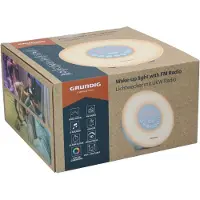Grundig Wake-Up Light met FM-Radio - Lichtwekker met Simulatie van Zonsopgang - Digitale Licht Wekker met 10 Natuurlijke Geluiden en Kleurenverlichting - Inclusief Snooze- en Timerfunctie