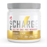PHD - Oplad Alles-in-één Pre-workout, Sherbet Lemon - 300g
