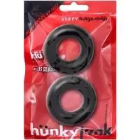 Hünkyjunk - Stiffy - Cockring - 2 stuks - Tar Ice