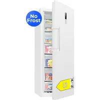 Bomann GSVS 7365 – Grote Vrijstaande Vriezer ook als Koelkast te gebruiken – Total No Frost - 380 liter inhoud - 186 cm hoog – 70 cm breed – Wit – Energieklasse D
