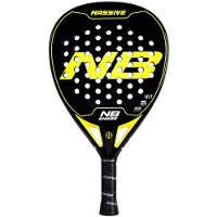 Enebe Massive Padelracket, geel, voor heren, geel, one size