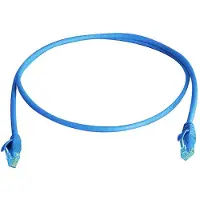 Telegärtner 100009090 RJ45 Netwerkkabel, patchkabel CAT 5e 10.0 m Blauw Vlambestendig, Met anti-kniktule 1 stuk(s)