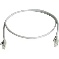 Telegärtner 100009088 RJ45 Netwerkkabel, patchkabel CAT 5e 10.0 m Grijs Vlambestendig, Met anti-kniktule 1 stuk(s)