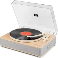 Fenton RP162S hifi retro platenspeler met Bluetooth in/out en speakers