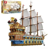 ReoBrix 66011A Zeilschip, bouwpakket van kliksteentjes, 3162 onderdelen, vanaf 14 jaar