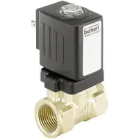Burkert Magneetventiel NPT 1/2'' NC Messing EPDM 0-10bar/145psi 120VAC Anti-Waterslag 6213 273595