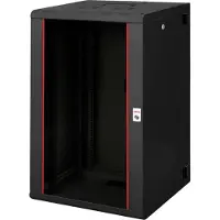 Roline 19-inch wandbehuizing Pro 20 U, 600x600 BxD tweedelig draaibaar zwart
