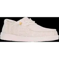 HEY DUDE Instapper Women Wendy Crochet Lace White Gold-Schoenmaat 37