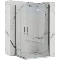 REA Cabine De Douche Molier Chrome Double 80x100