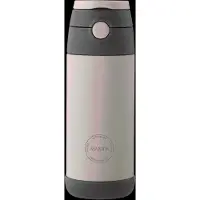 Aya & Ida - Drinking Bottle - Thermosfles - Waterfles - KIDS straw - 350ml - CREAM BEIGE