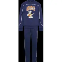 Adidas Trainingspak donkerblauw / pasteelgeel / wit