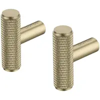 Blomus Wandhaakje Rof Elongated Brass (Set van 2)