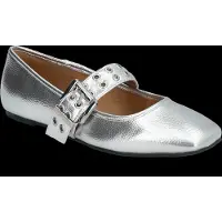 Bianco Ballerina met riempjes 'ROSE ' zilver