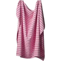 Bongusta - Naram Collectie - Strandlaken - Grote badhanddoek - kleur Baby pink & Ski Patrol (Roze & Rood)